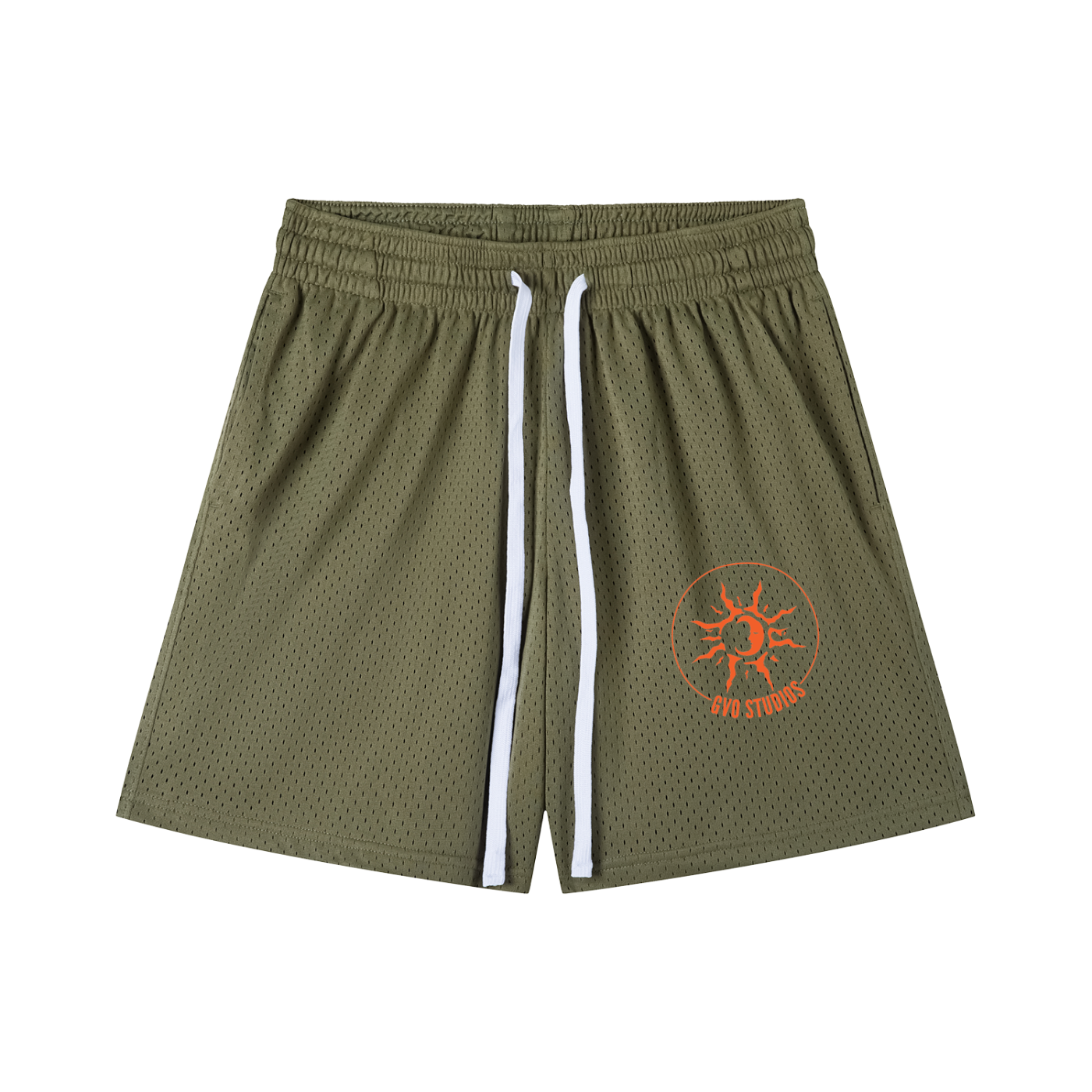 Mesh Drawstring Shorts