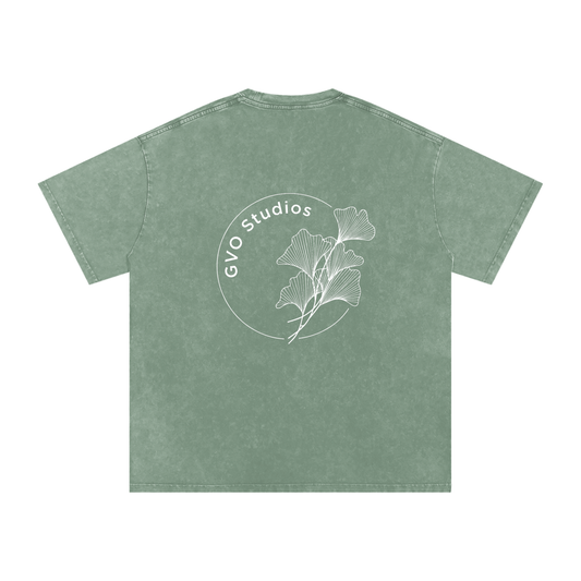 Snow Washed Oversized Cotton T-Shirt
