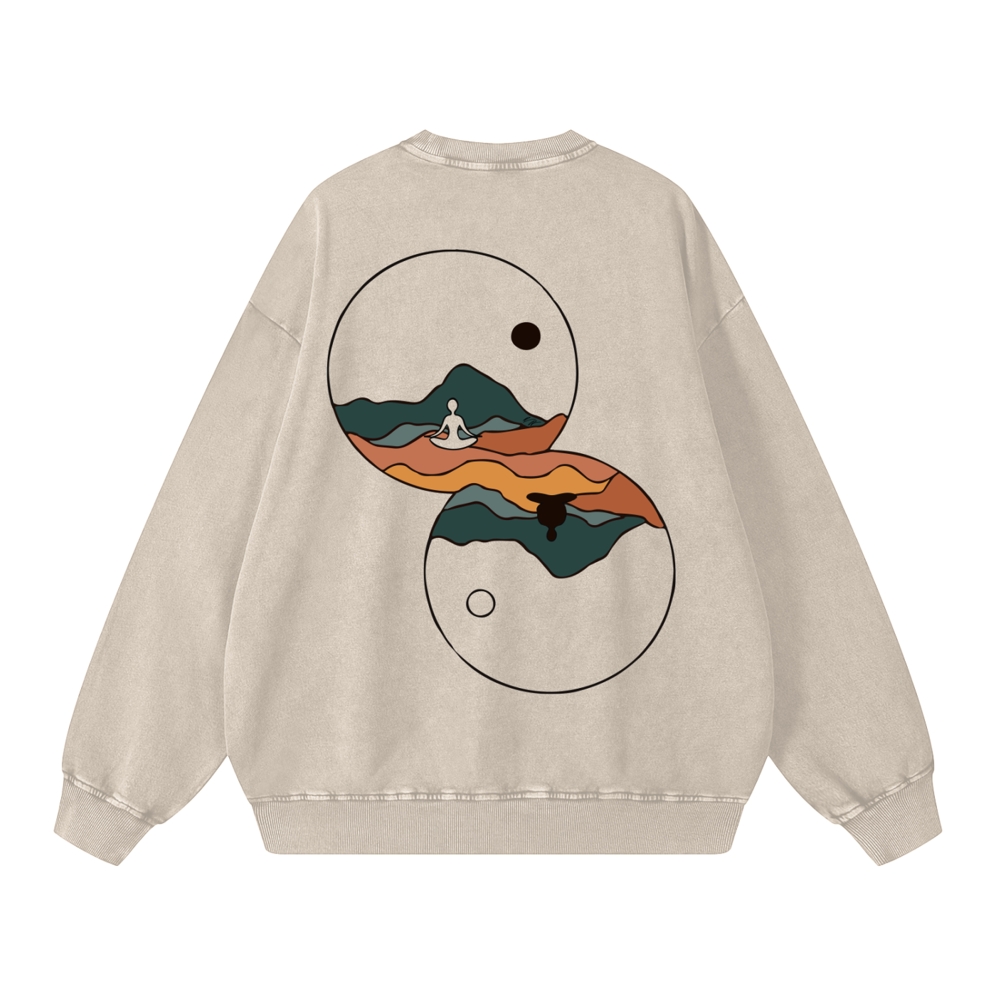 Snow Washed Oversized Sweatshirt